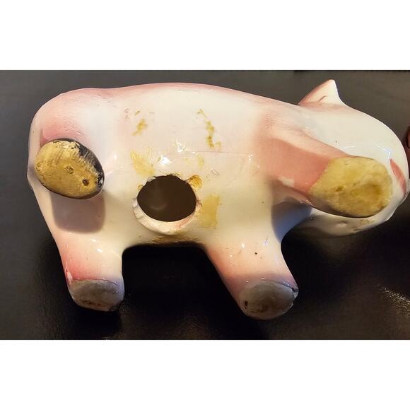 Vintage Ceramic Pig Salt and Pepper Shakers READ - Picture 7 of 15